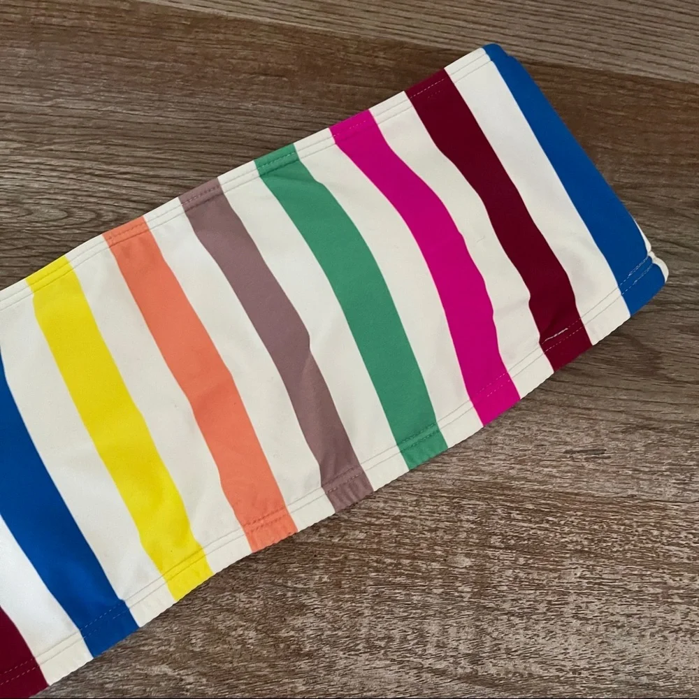 O’Neill Cascada Stripe Bandeau Swim Top